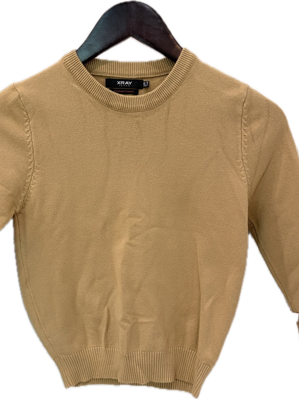 XRAY Kids Tan Crew Sweater - Classic Crewneck